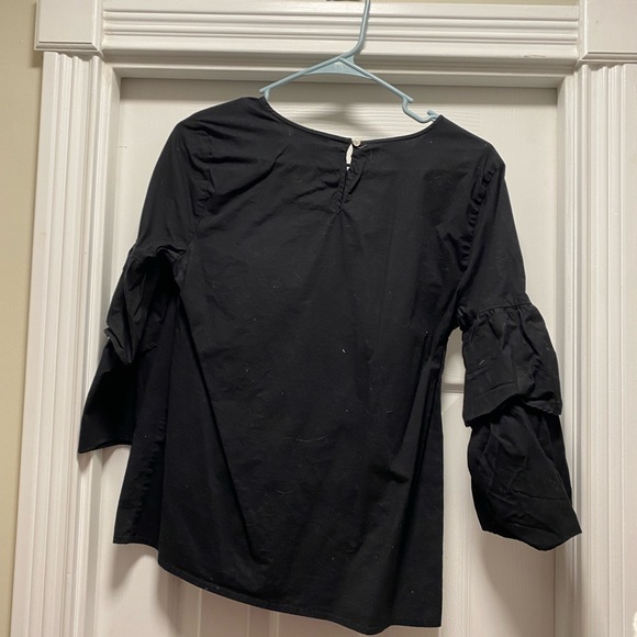 Black j. Crew blouse! Worn only a handful of times - Picture 2 of 4